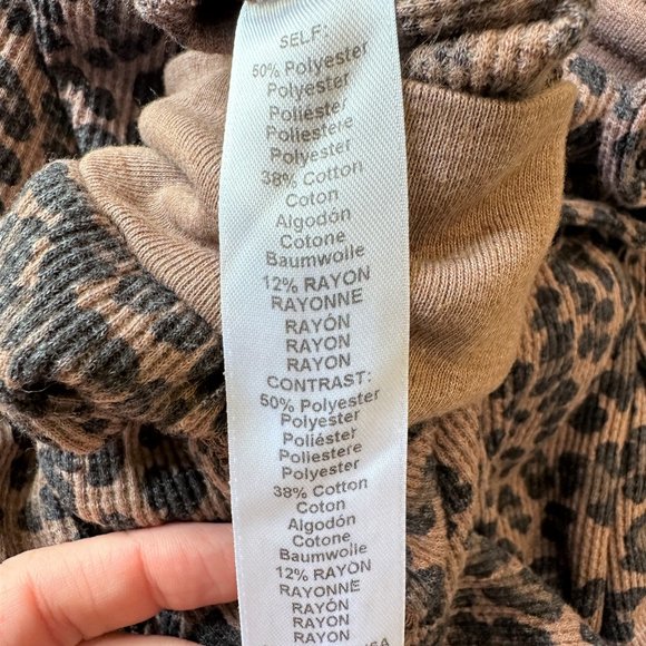 Michael Stars NEW Woodchip Leopard Berkley Drawstring Pocket Joggers Women $128 - Picture 7 of 8